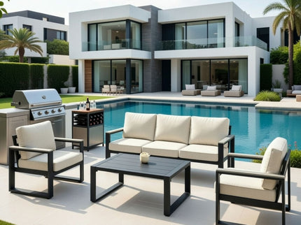 Modern Outdoor Sofa Set With Coffee Table