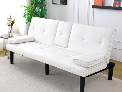 Sofa Bed With Foldable Design And Cup Holder