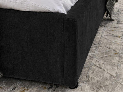 Storage Upholstered Hydraulic Platform Bed With Integrated Headboard