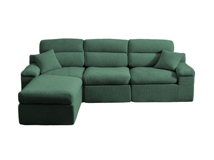 Corner Chaise Sofa With High Backrest