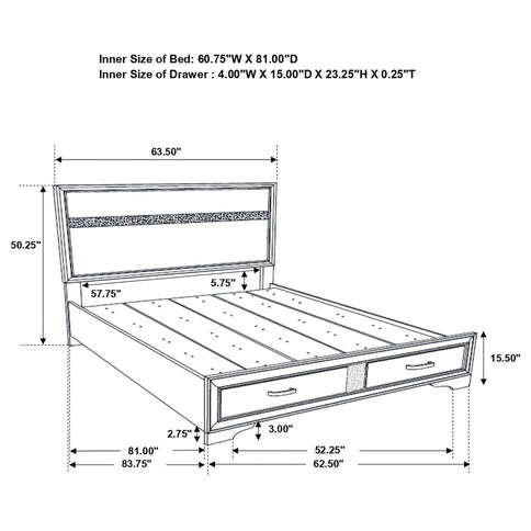 Corbin - Glittering Bedroom Set