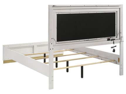 Sophia - Panel Bed With LED Headboard