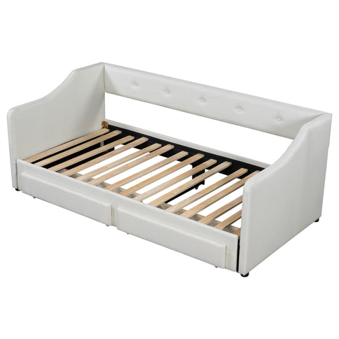 Upholstered Daybed With 2 Drawers