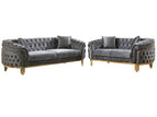 Dark Gray / 2 Pc. Sofa, Loveseat