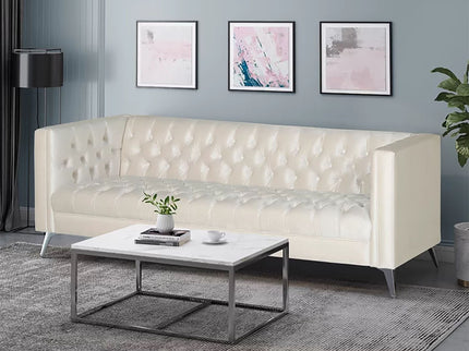 Contemporary 3 Seater Sofa With Button Tufting