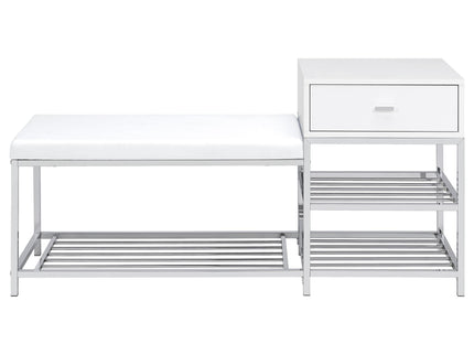 Yesler - 1 Drawer Storage Bench - Glossy White