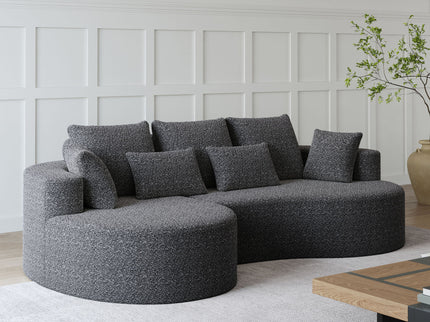 Curved Oversized Sectional Sofa With Extra Deep Seat