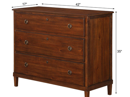 Chamberlin - 3 Drawer Dresser - Brown