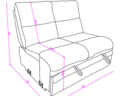 Sectional Sofa With Power Recline, USB Charging, And Storage Chaise - Gray