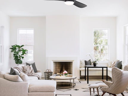 Smart Ceiling Fan With Lights, 3 Blades, Reversible Quiet DC Motor For Indoor
