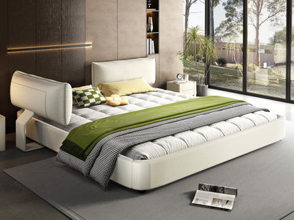 Cloud Bed Frame With Oversized Padded Movable Headboard