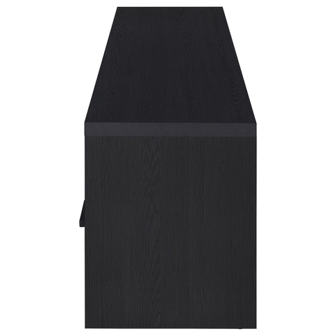 Ian - 2 Door TV Stand Media Console With Storage - Black