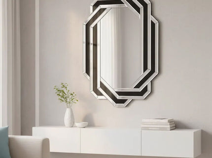 Diamond Wall Mirror - Silver