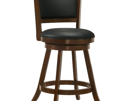 Swivel Stool With Swivel Base (Set of 2) - Black / Brown