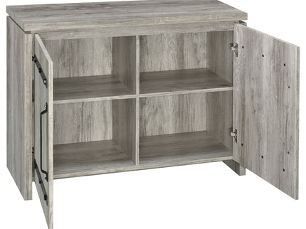 2 Door Accent Cabinet With Accents - Gray