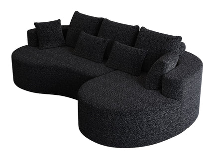 Curved Oversized Sectional Sofa With Extra Deep Seat