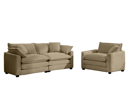 Elegant Oversized Sectional Sofa Set With Deep Seats And Flexible Layout