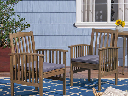 Casa - Acacia Dining Chair Set With Cushions,