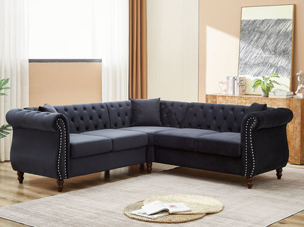 Streamline Modern L-Shaped Corner Sofa