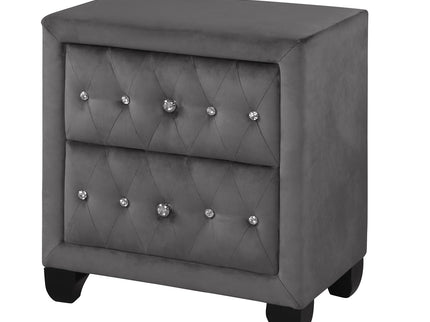 Sophia - 2 Drawer Upholstered Nightstand