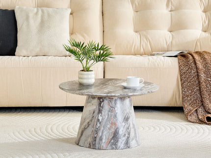 Circular Coffee Table With Adjustable Feet
