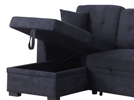 Sectional Sofa Bed - Dark Blue