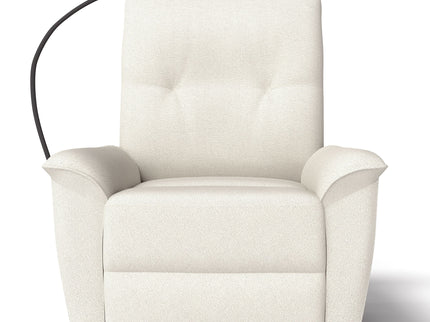 270° Power Swivel Rocker Recliner Chair With Phone Holder, Electric Glider Reclining Sofa With USB Ports For Living Room Bedroom - Beige