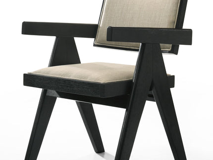 Jasper - 5 Piece Round Dining Set - Ebony Black