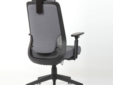 High Back Ergonomic Office Chair With Adjustable Headrest & 5D Armrest, Height Adjustable Swivel For Home Office - Antique Gray