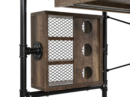 Endang - Writing Desk - Weathered Oak / Black