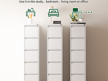 Drawer Metal Locking Vertical File Cabinet With Wheels Heavy Duty Lockable Storage
