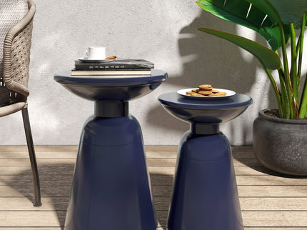 Serenita - Outdoor Side Tables With Flared Design (Set of 2)