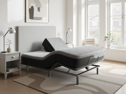 Quick Assembly Adjustable Bed Frame With Voice Activated Controls