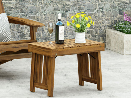 Temptation - Outdoor Foldable Side Table With Slat Design