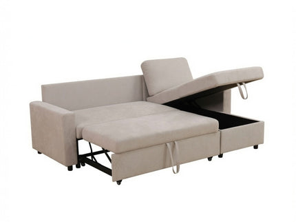 L - Shaped Convertible Sofa Bed With Storage Chaise