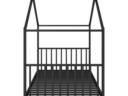 Metal House Platform Bed With Modern Design And Durable Frame