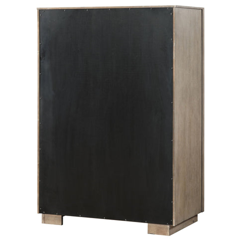Prescott - 5 Drawer Bedroom Chest With Mitered Trim - Taupe