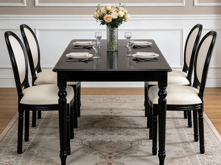 Upholstered & Round Back Dining Chairs (Set of 2)