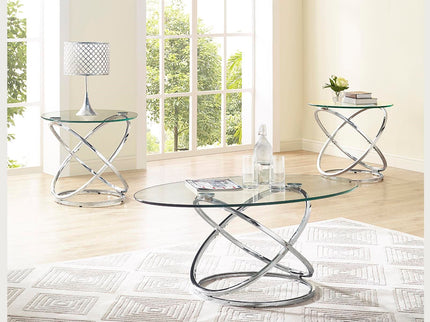 Cocktail Table Set - Chrome