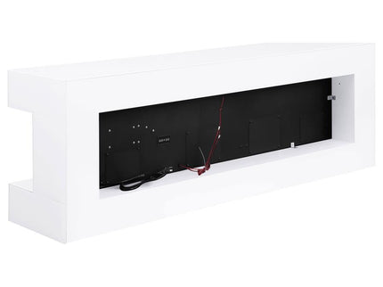 Vallerie 71-inch BT Speaker TV Stand Fireplace Console White
