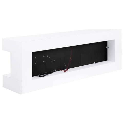 Vallerie 71-inch BT Speaker TV Stand Fireplace Console White