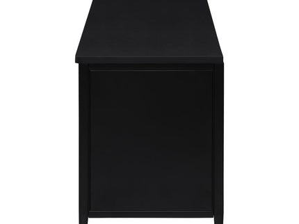 Amherst 4-door 78-inch Metal TV Stand Media Console Black