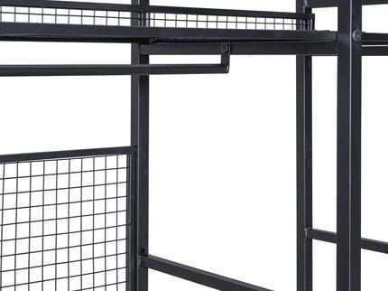 Open Style Wardrobe With Hanging Rails, Shelves And Drawers