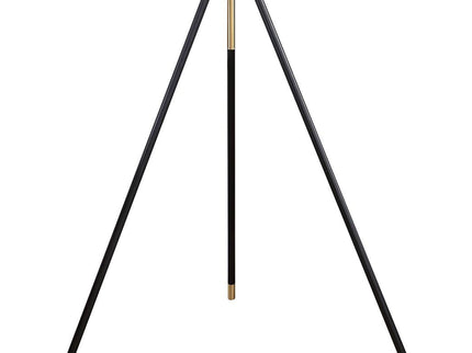 Tripod Drum Shade Floor Lamp With Rotary Switch - Black