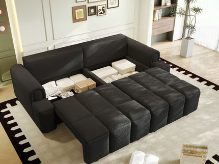 4 Seater Modern Couch With Seats Storage