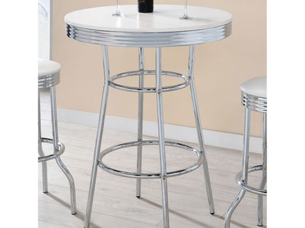 Werner - Round Bar Table - White