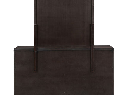 Navarro - 6 Drawer Dresser With Mirror - Brown