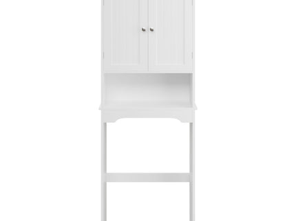 Over The Toilet Storage Cabinet, Bathroom Space Saver With Adjustable Shelf - White