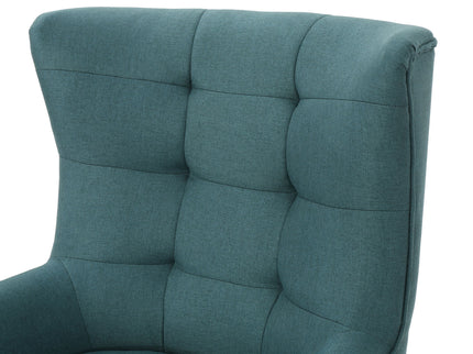 Club Chair With Rubberwood Legs