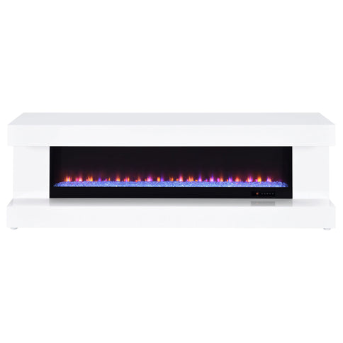 TV Stand Fireplace Console With Bluetooth Speaker